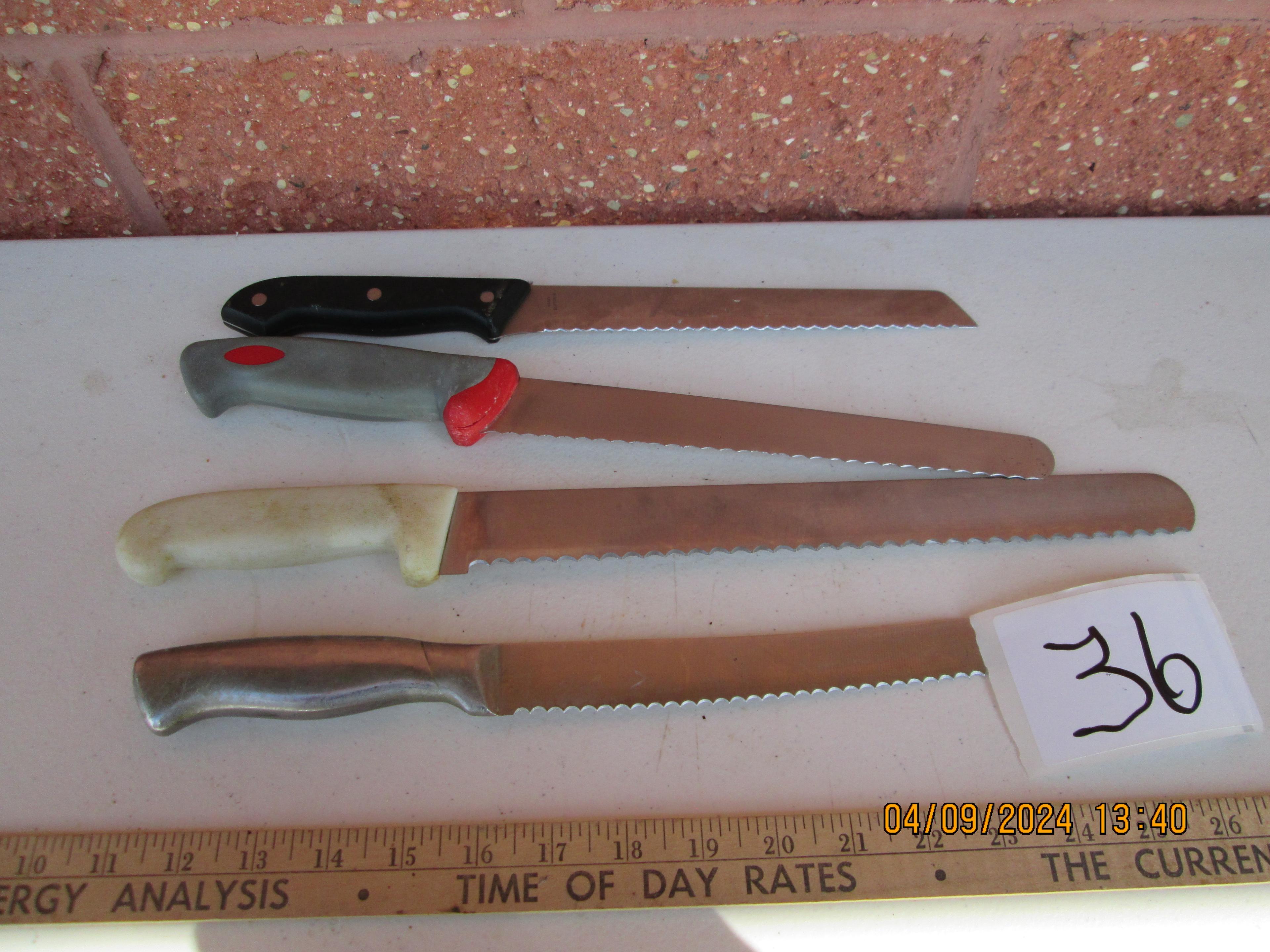 4 Asst. Kitchen Knives