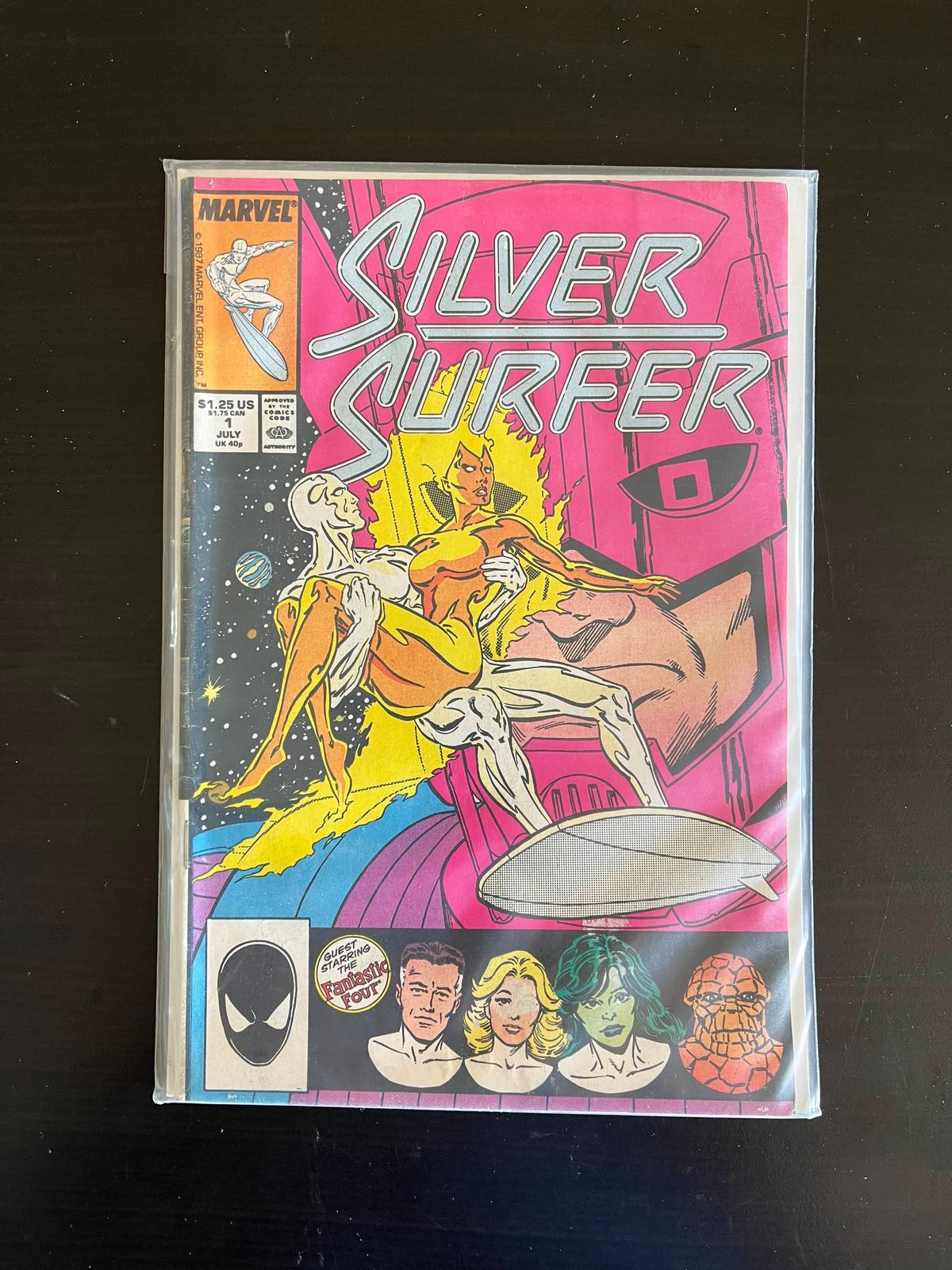 The Silver Surfer Marvel Comic #1 1987 Fantastic Four