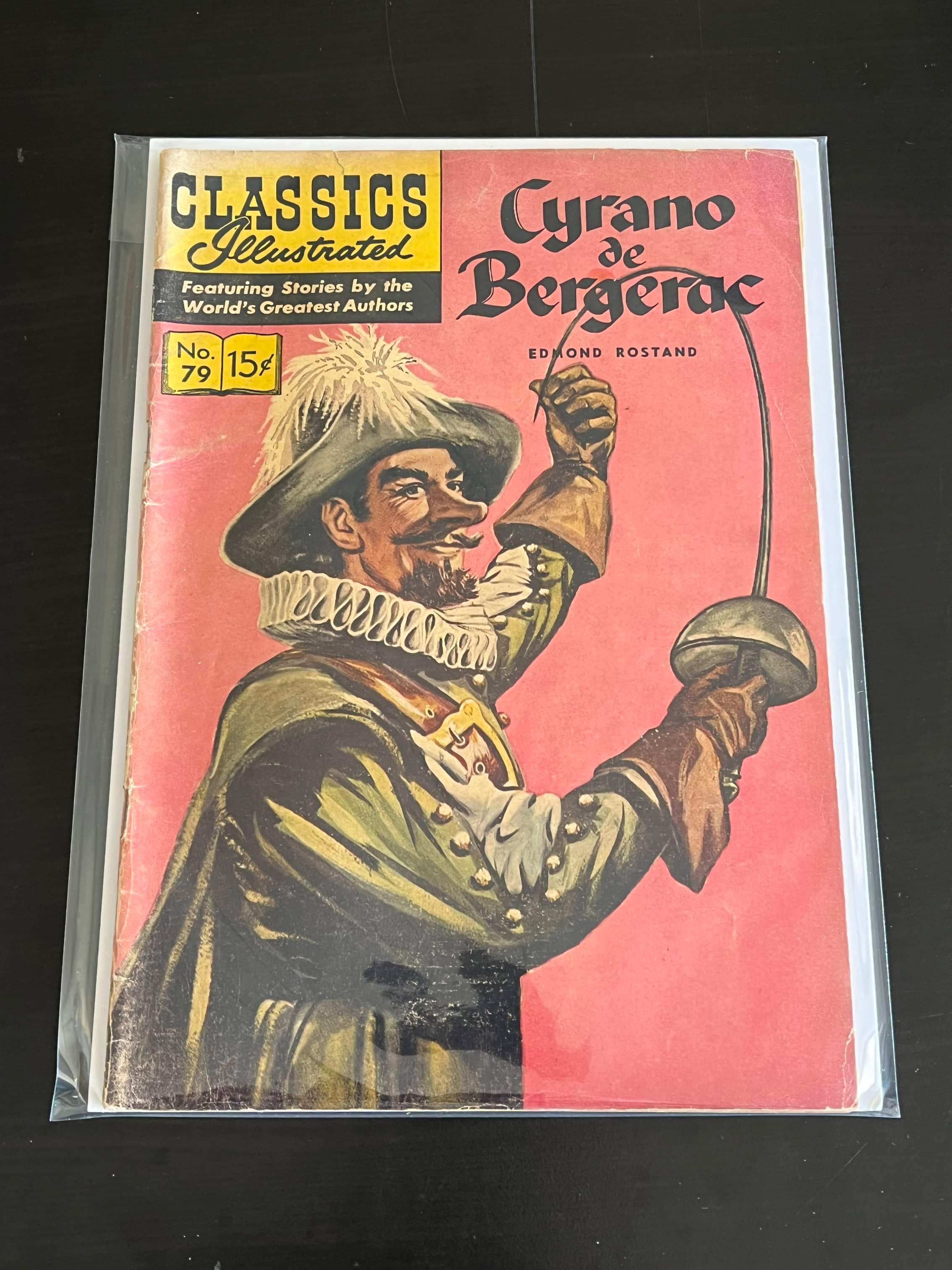 Classics Illustrated #79 Cyrano de Bergerac 1951 Golden Age Comic 15 Cent Cover