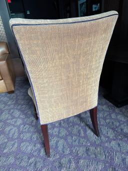 (2) Thayer Coggin 24"W x 21"D x 42"H Decor Fabric Side Chairs