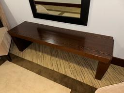 60" x 16" x 18" Darkwood Bench