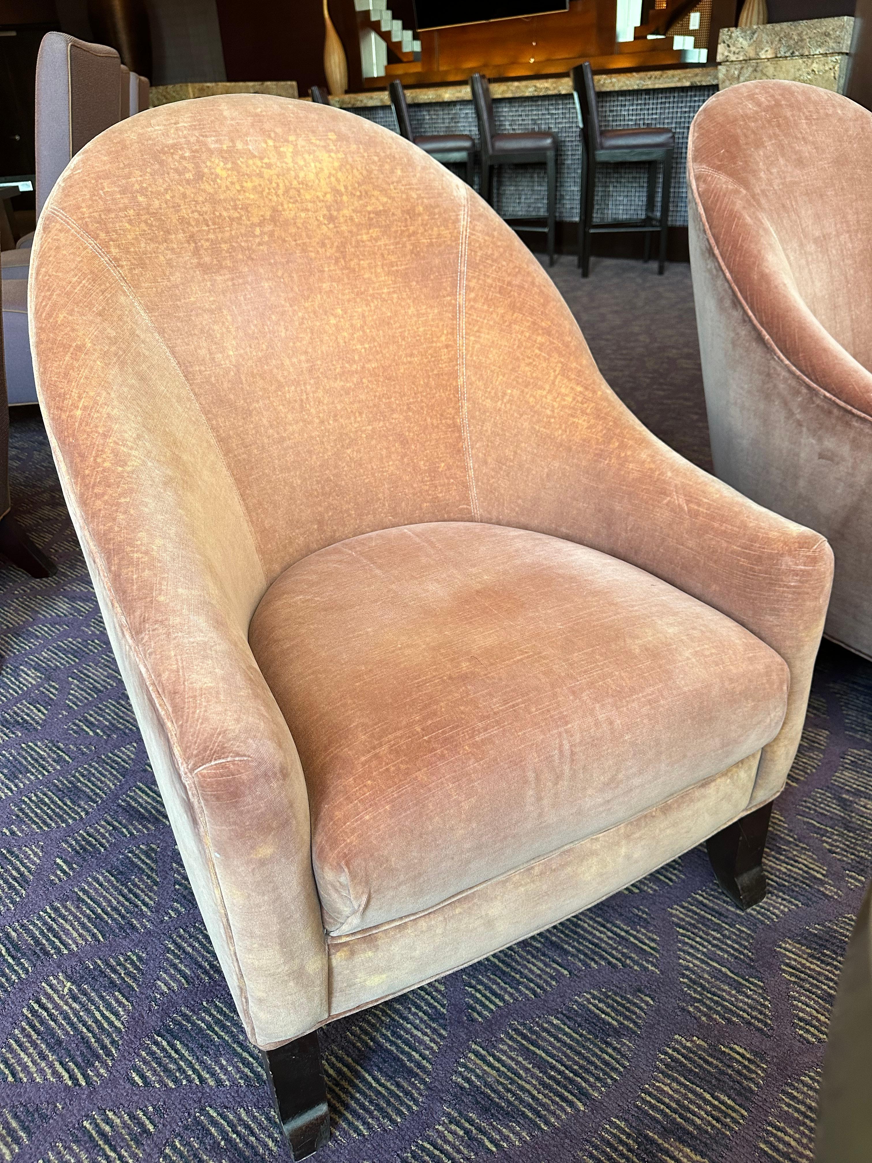 27"W x 27"D x 37.5"H Decor Fabric Cocktail Chair