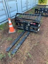 Unused AGT Skid Steer Hydraulic Fork Attachment