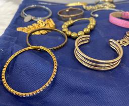 Variety of bracelets & earrings