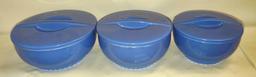 VINTAGE HALL BLUE REFRIGERATOR DISHES - PICK UP ONLY