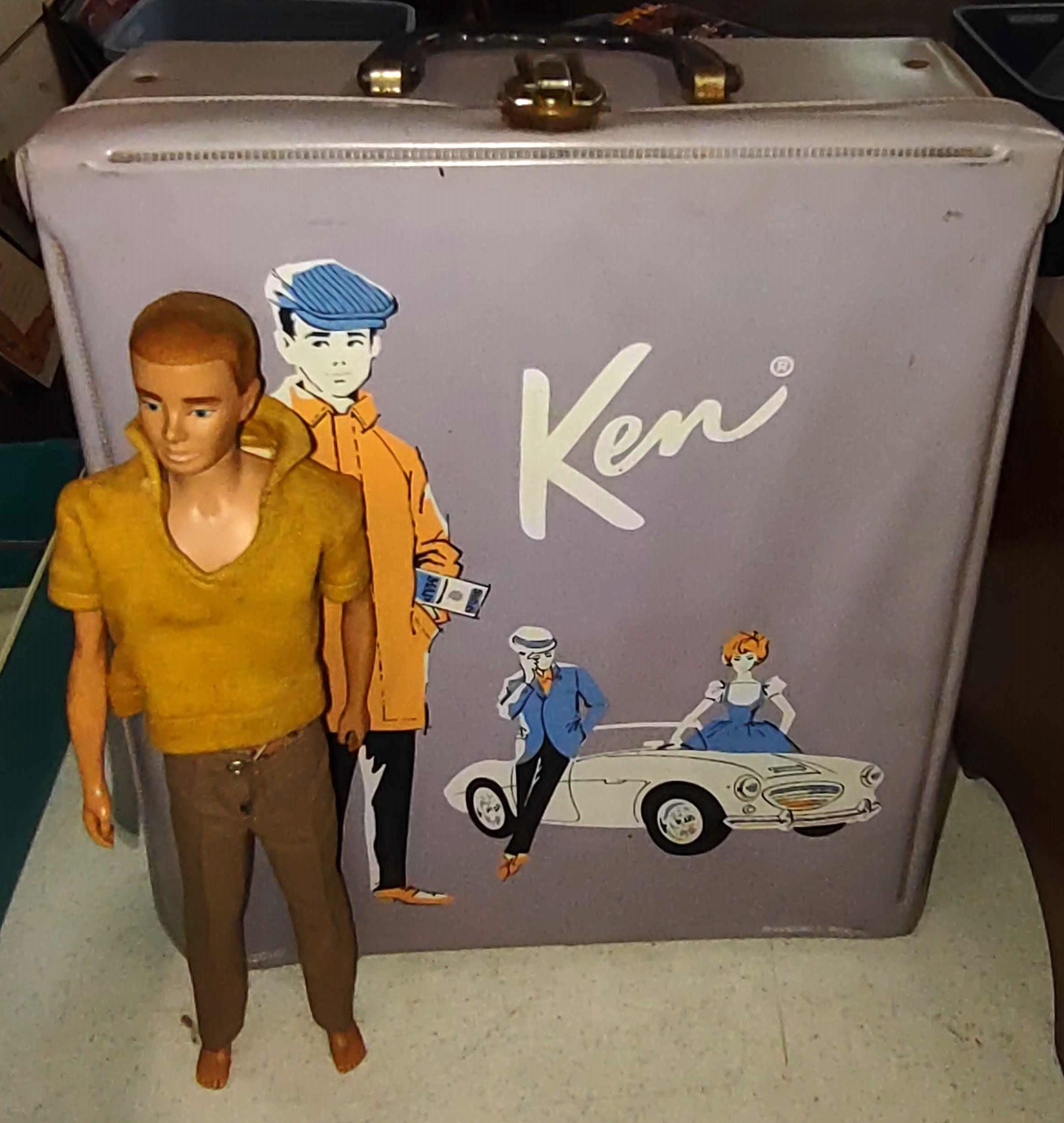 VINTAGE 1962 KEN DOLL with '62 CASE & ACCESSORIES