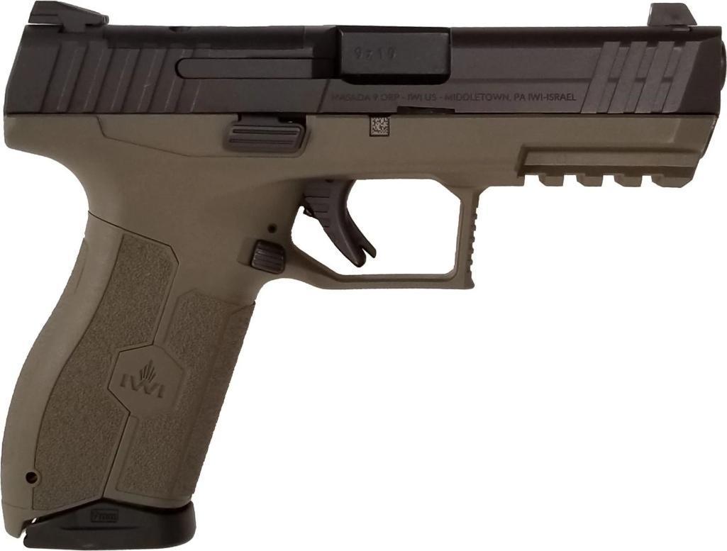 IWI MASADA Optics Ready Pistol - OD Green| 9mm | 4.1" Barrel | 17rd