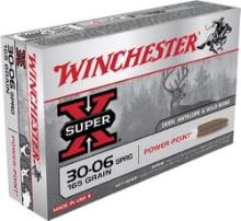 Winchester Ammo X30065 PowerPoint Hunting 3006 Springfield 165 gr PowerPoint PP 20 Per Box