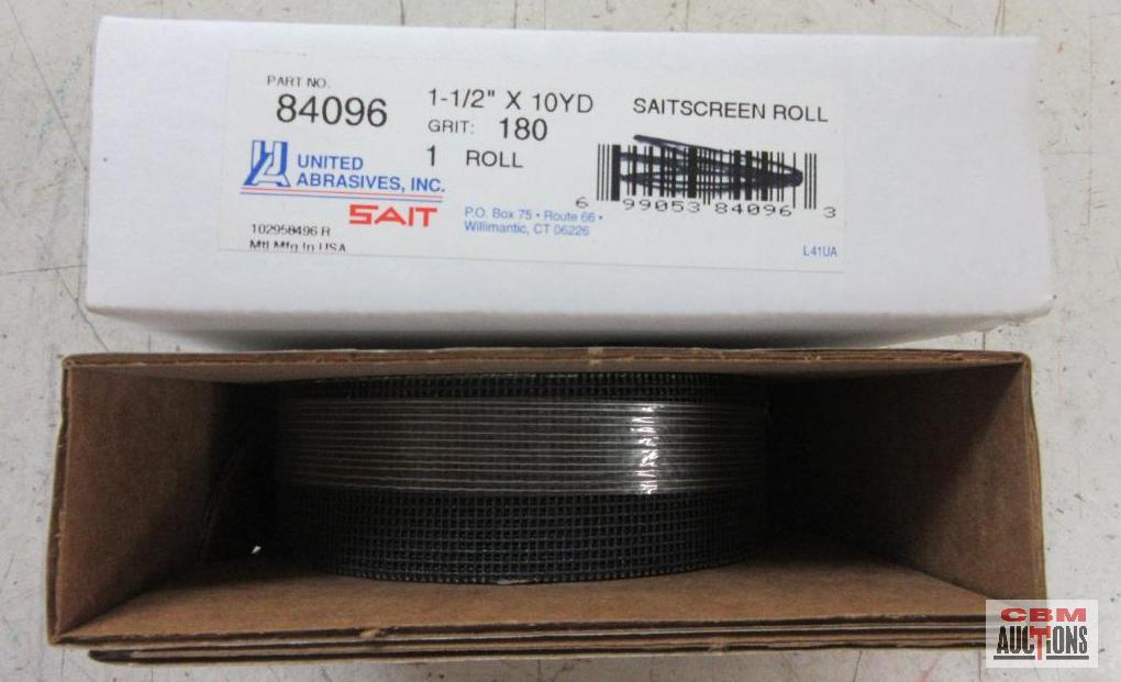 United Abrasives Sait 84096 1-1/2" x 10yd, 180 Grit, Sait Screen - Set of 2 Rolls...