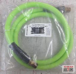 Flexilla HFZ1206YW4S 1/2" x 6' Whip Hose w/ 1/2" Swivel NPT