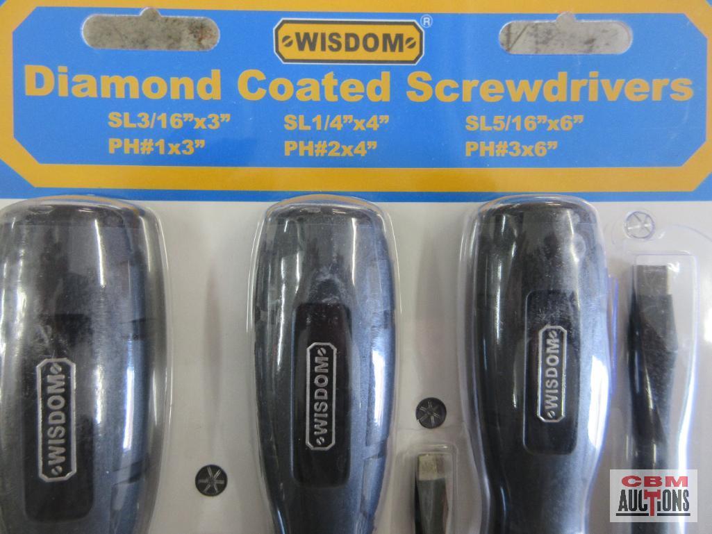 Wisdom 199476 6pc Diamond Coated Screwdriver Set...