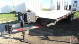 2017 Scotts Custom Trailer, 101"x23' Deck Over Flat Bed Trailer, 5,200K Tandem Axles, Electric