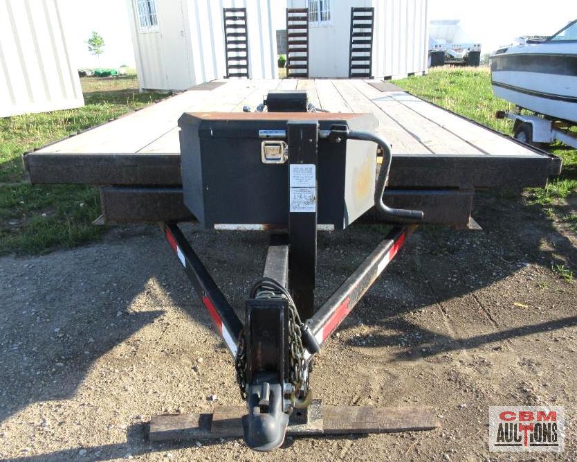 2017 Scotts Custom Trailer, 101"x23' Deck Over Flat Bed Trailer, 5,200K Tandem Axles, Electric