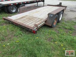 1996 Towmaster C-10Tandem Axle Flat Bed Trailer, 6,000K Axles, 79"x16', Electric Brakes, 2 5/16"