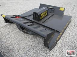 Mower King SSRC72 72" Skid Steer Brush Cutter Mower, Hoses & Couplers S#802C SHIPPED WITH NO OIL IN