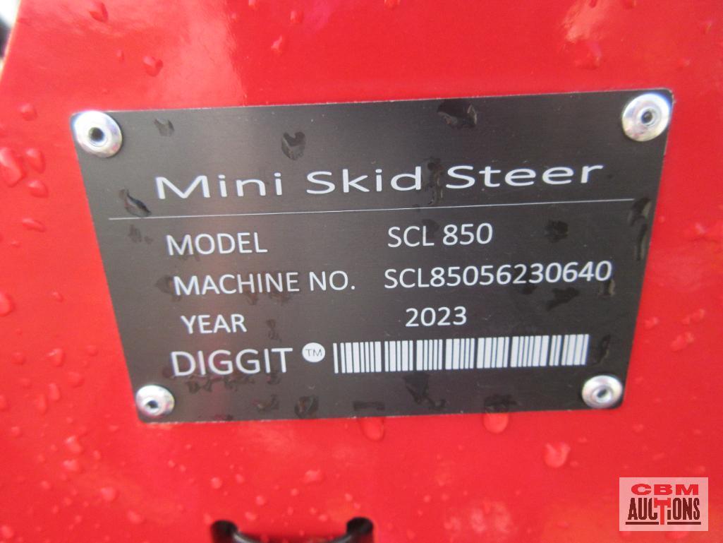 2023 Diggit SCL850 Mini Compact Track Loader, Rato R740 Gas Engine, Hand Controls, 9" Rubber Tracks,