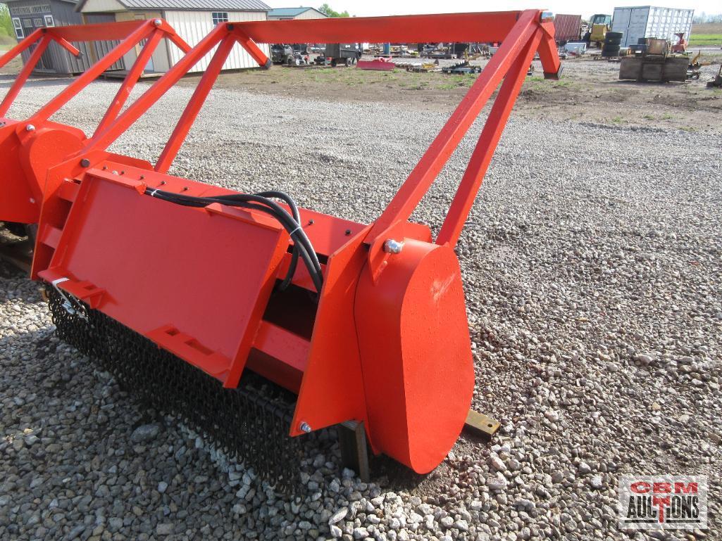 Diggit 72MM Skid Steer Forestry Drum Mulcher, Working Width: 63", Minimum Loader Power Required: 75