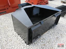 3/4 Cu Yard Skid Steer Concrete Placement Bucket Weighs #440 (Unused) *2