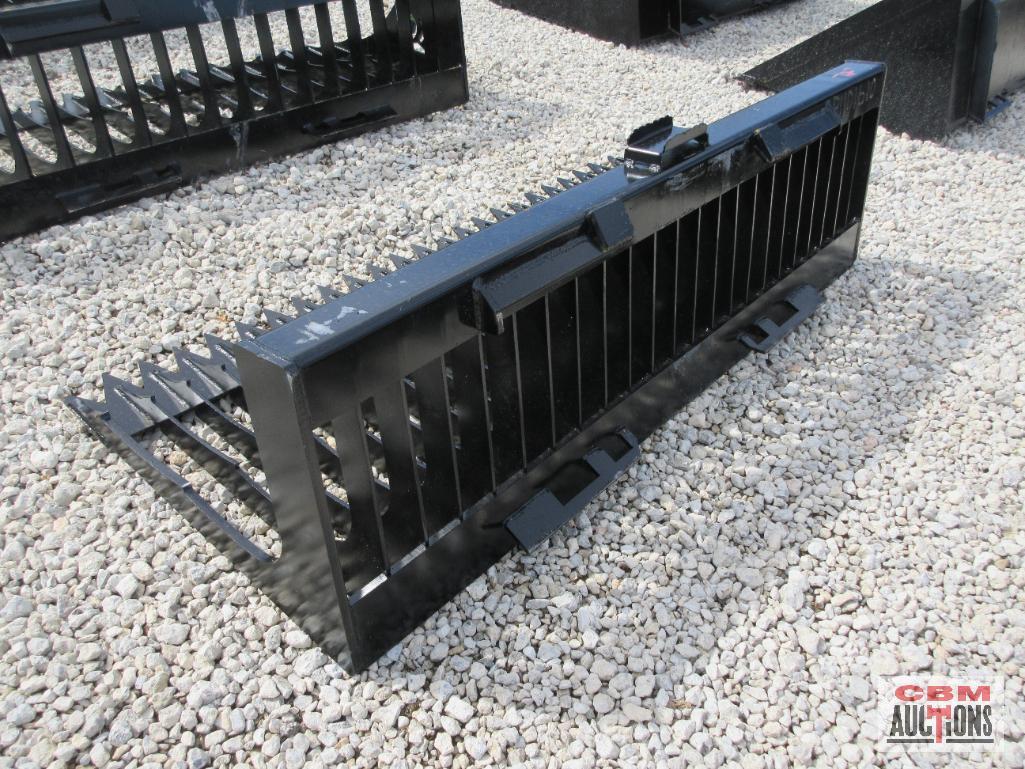 72" Skid Steer Fine Rock Bucket Open Side Bucket #487 *2