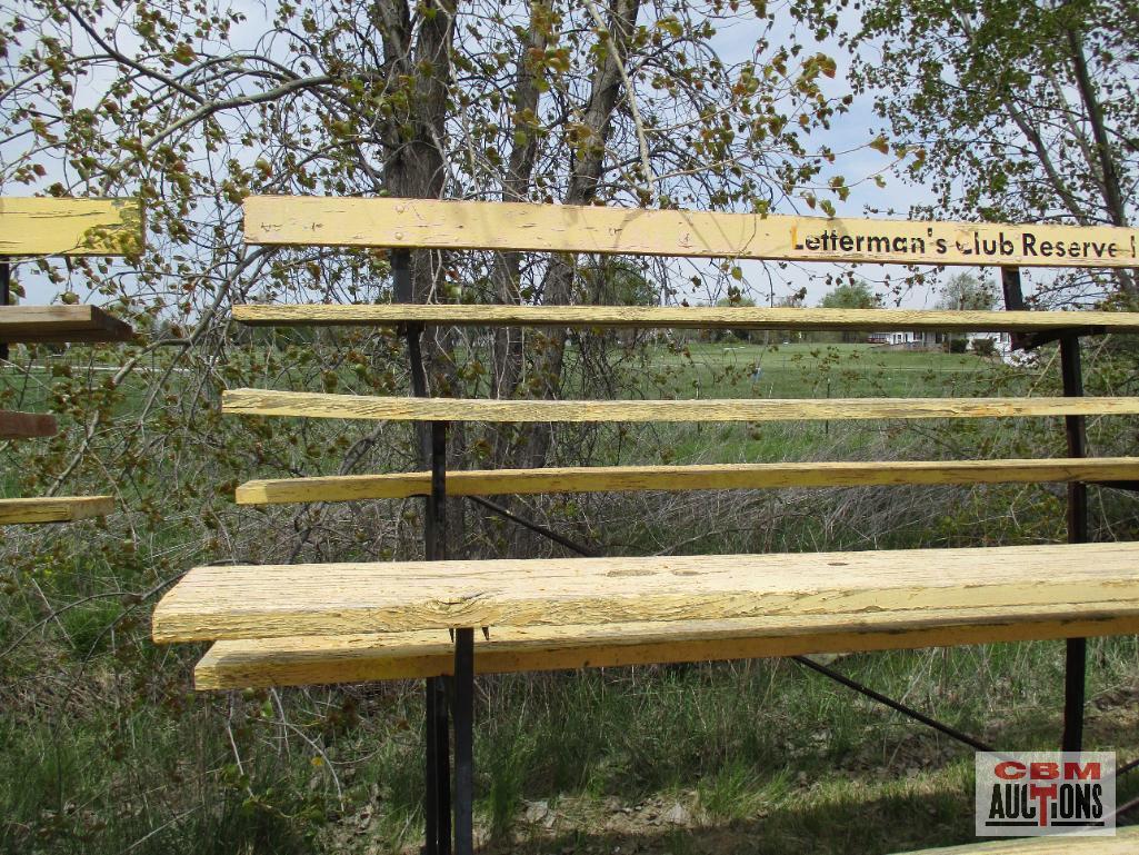 Elevated Seating Bleachers, Heavy Steel Frame With Wooden Boards