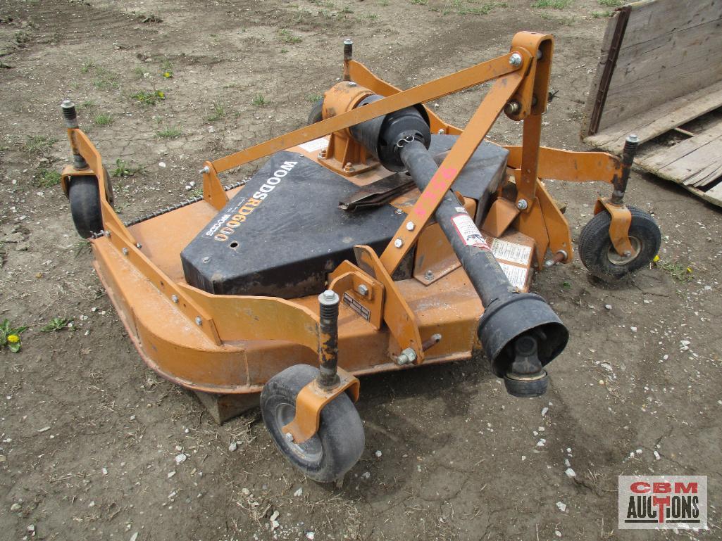 Woods RD6000 3Pt Finish Mower, 540 Pto & Extra Blades (Seller Said Runs)