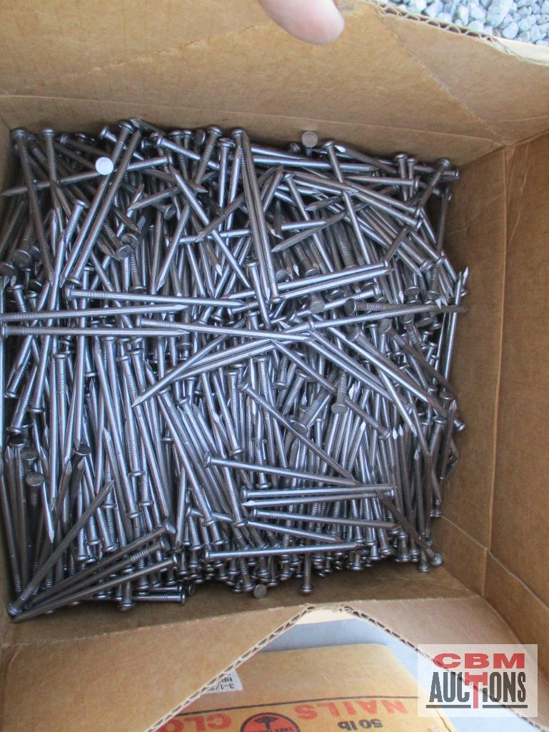 Tree Island 3-1/2" BRT Common 16D Bois Brilliant Nails 50lb Box - Set of 6 Boxes... *FLF