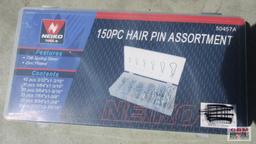 Neiko Tools 50457A 150pc Hair Pin Assortment w/ Plastic Storage Case... *FRM