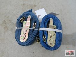 NEW Kinedyn 1000LBS Blue Ratchet Straps... - Set of 2 *ELB