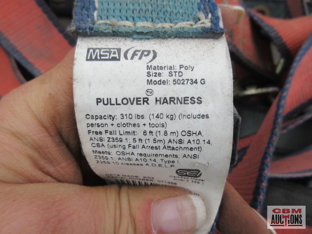 MSA FP 502734 Pullover Harness 310 Capacity w/ Blue & Yellow Bag... *ELB