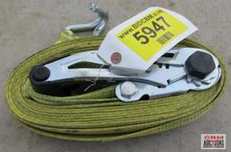 PCC Used Yellow Ratchet Strap w/ Hooks *DLF