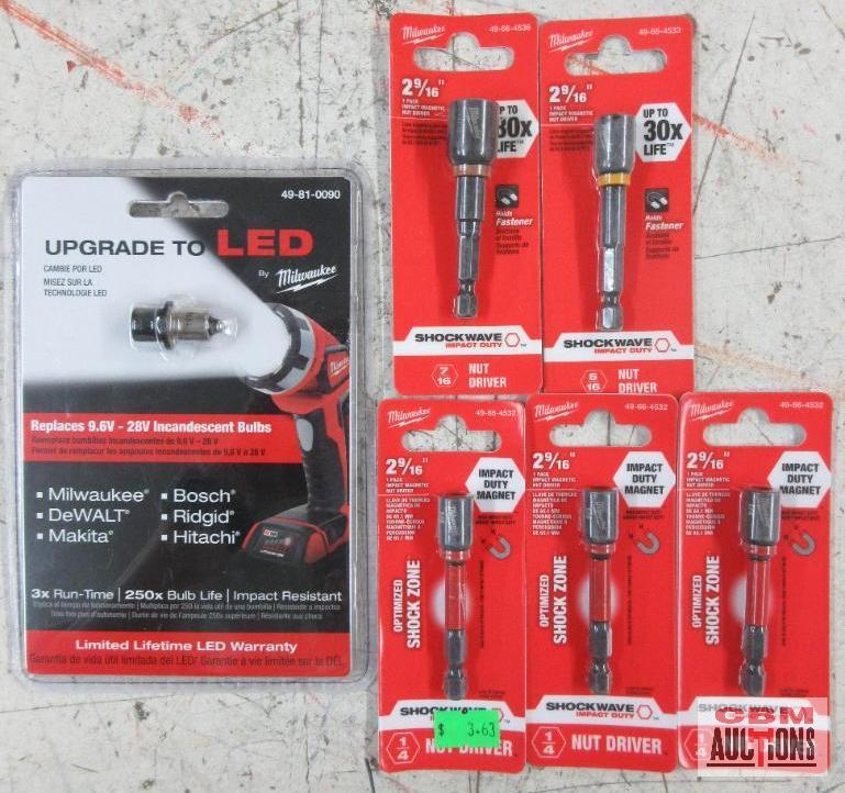 Milwaukee 49-81-0090 Upgrade to LED, Replaces 9.6V -28V Incandescent Bulbs Milwaukee 49-66-4532