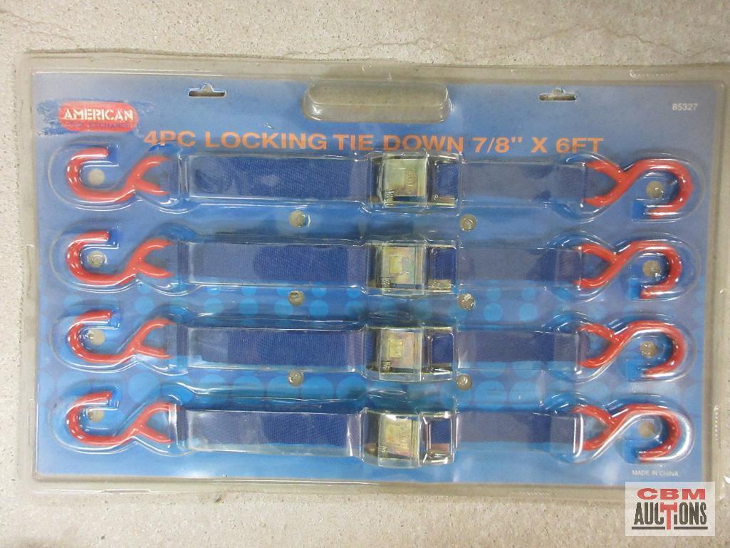 American Tool Exchange 85327 4pc Locking Tie Down 7/8" x 6' - Set of 4......