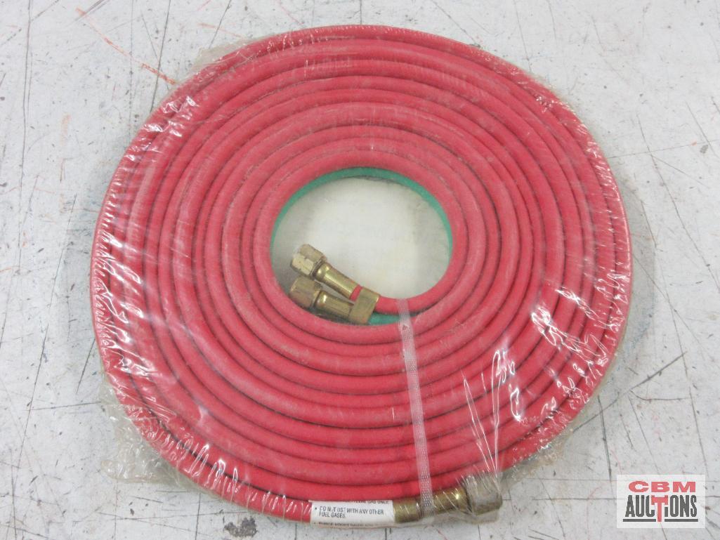 KT Industries 3-7412 3/16" x 25' Twin Welding Hose Fitting's B & B Grade R Premium Hose