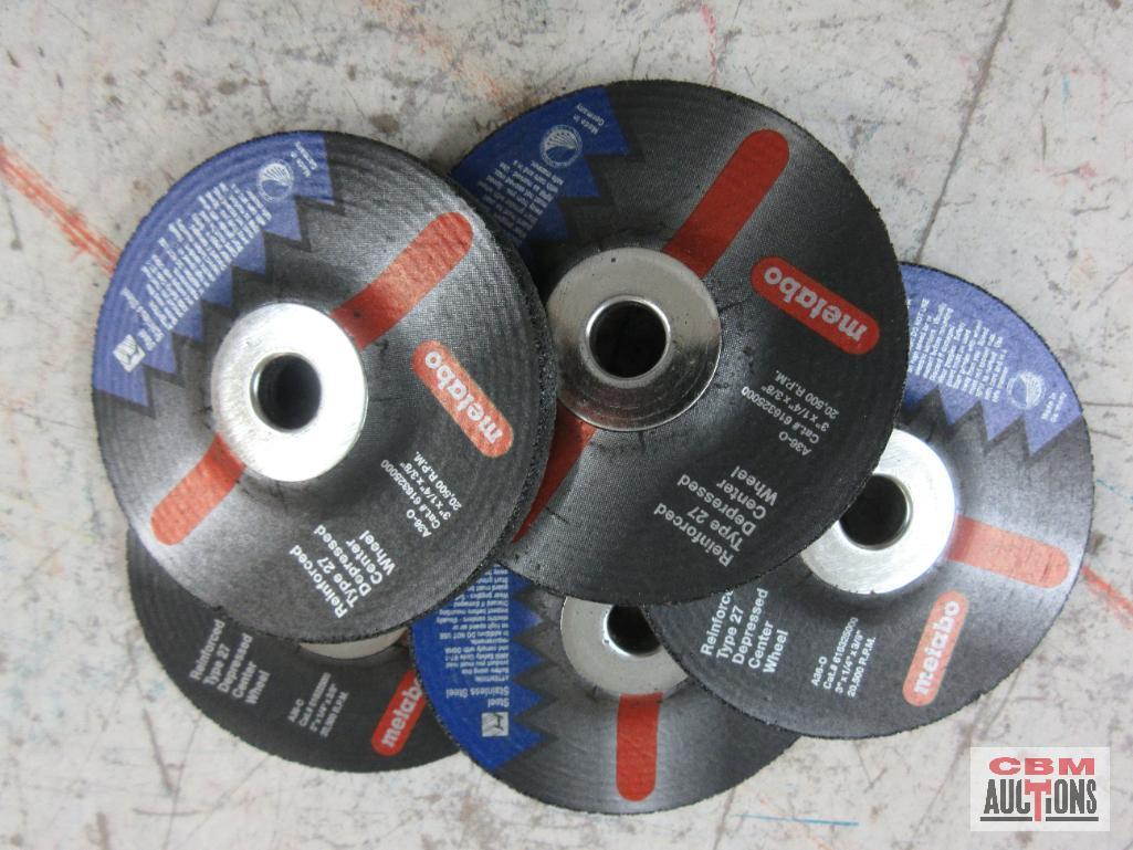 Metabo Abrasives 16325 Steel/Stainless Steel 3" x 1/4" x3/8" A36-0 Grinding Wheel - Set of 25 (+/-)