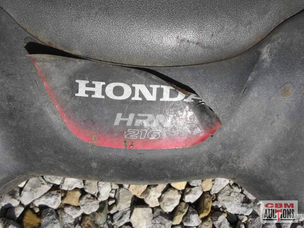 Honda HRN 216 Push Mower, Self Propelled With Honda Engine S#8445 (Seller Said Runs)