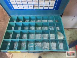 Steel Parts Cabinets With 8 Pull Out Trays & Contents