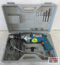 American Tool Exchange 3/4" Impact Drill, 110V, 900 RPM, 800 Watt W/ Molded Storage Case & Drill