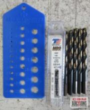 Triumph MRO Plus 022720 5/16" Black & Gold Oxide, Jobbler Length Drill Bit - Set of 5 LeBlond Makino