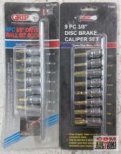 Grip 71040 8pc 3/8" Ball Bit Socket Set (1/8" to 3/8") w/ Storage Rail... Grip 71060 9pc 3/8" Disc