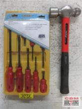 Striker 48oz Ball Peen Hammer Wisdom 18-SD8H-1 8pc Heavy Duty Screwdriver Set