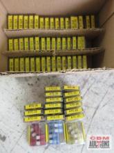 Buss ACT 20 Fuses 5(+/-) per Tin - Set of 22 Tins - Yellow Buss ACT 10 Fuses 5(+/-) per Tin - Set of