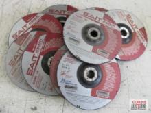 United Abrasives SAIT 20013 Depressed Center Grinding Wheels 4" x 1/4" x5/8" , T27, A24R, Metal -