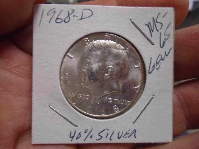 1968 40% Silver Kennedy Half Dollar