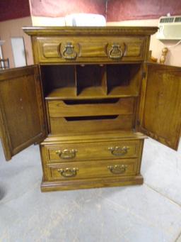 5 Drawer Solid Wood Armoire Chest of Drawers