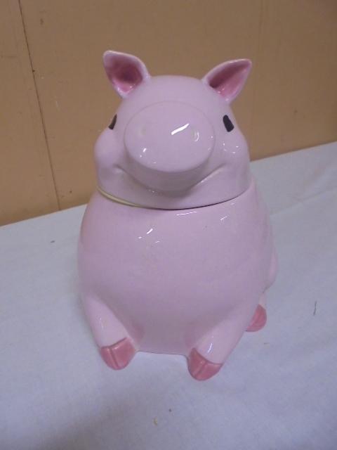 Ceramic Pig Cookie Jar