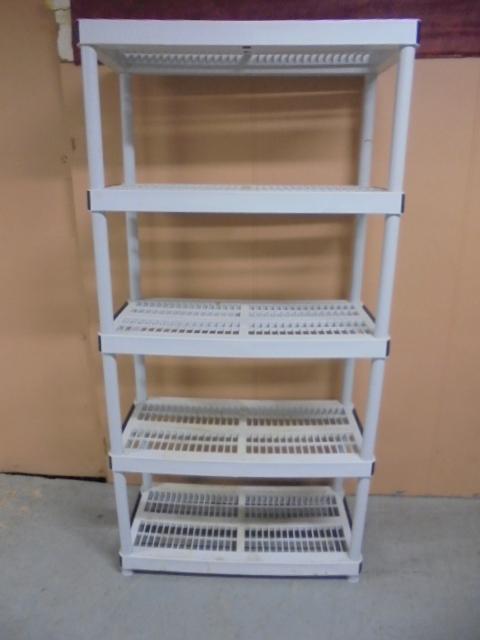 5 High Resin Shelving Unit