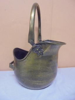 Vintge Copper Coal Scuttle