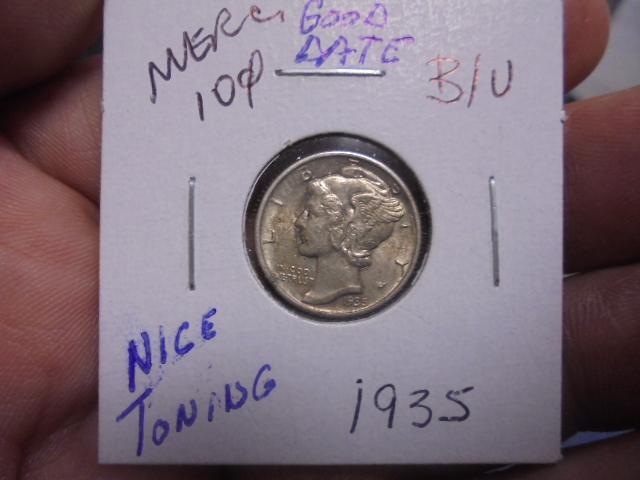 1935 Silver Mercury Dime