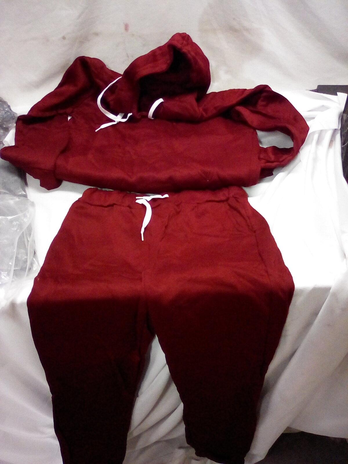 Extra Large Maroon Sweatsuit.