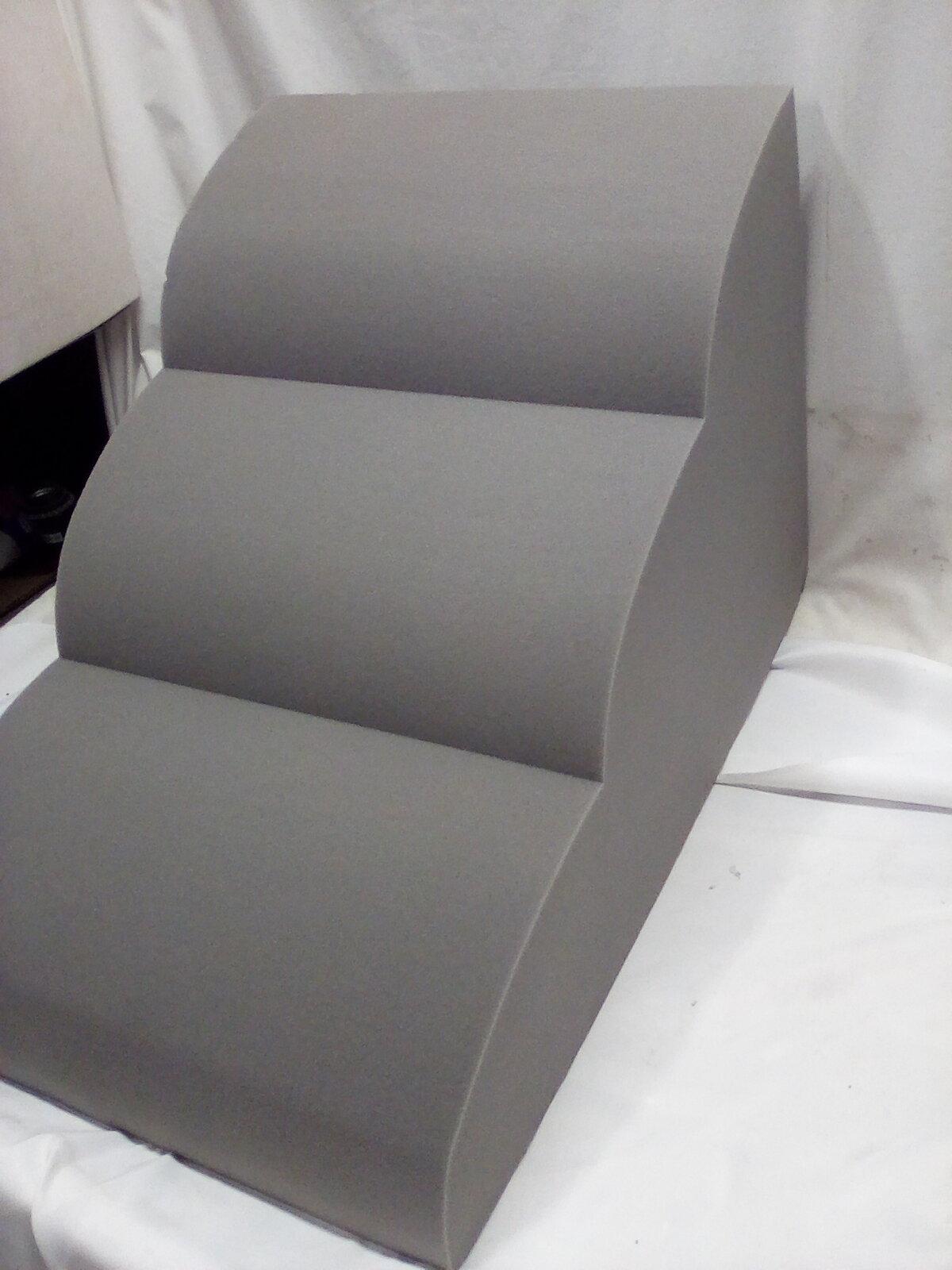 Gray foam pet steps